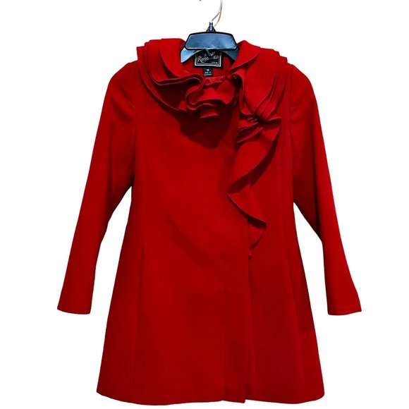 Rothschild Jackets & Coats Rothschild Girls Dress Coat Scarlet Red
